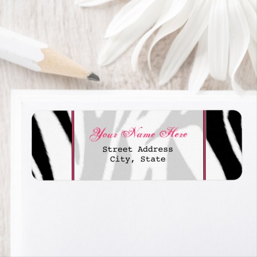 Étiquette D'Adresse De Retour D'Impression Et De R (En situation)