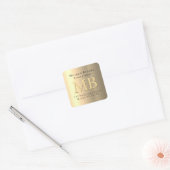 Étiquette d'adresse de retour do-it-yourself, or j (Enveloppe)