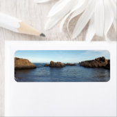 Étiquette d'adresse de retour d'océan personnalisé (En situation)