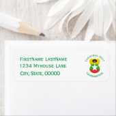 Étiquette d'adresse de retour Drapeau Birmanie Mya (En situation)