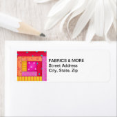 Étiquette d'adresse de retour du bloc de surfaces  (En situation)