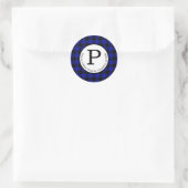 Étiquette d'adresse de retour du chèque de bison b (Sac)