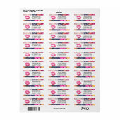 Étiquette d'adresse de retour du distributeur de r (Feuille entière)