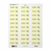 Étiquette d'adresse de retour du fantôme (Feuille entière)