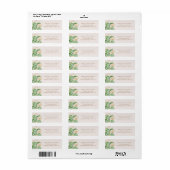 étiquette d'adresse de retour du feuillage doré tr (Feuille entière)