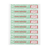 Étiquette d'adresse de retour du milieu du siècle  (Feuille)