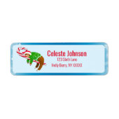 Étiquette d'adresse de retour du Sucre de canne de (Devant)