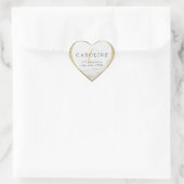 Étiquette d'adresse de retour en marbre d'or Faux (Sac)