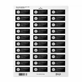 Étiquette d'adresse de retour entreprise (Feuille entière)