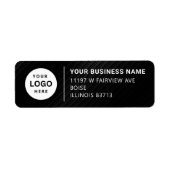 Étiquette d'adresse de retour entreprise (Devant)