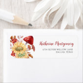 Étiquette d'adresse de retour Fleur de champ Champ (En situation)