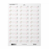 étiquette d'adresse de retour flocon de neige Wint (Feuille entière)