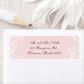 Étiquette d'adresse de retour Gardenia vintage (En situation)