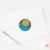 ÉTIQUETTE D'ADRESSE DE RETOUR :: grands points 1 (Enveloppe)