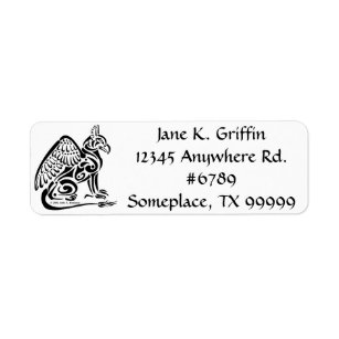 Étiquette d'adresse de retour Griffin