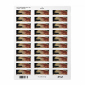 ÉTIQUETTE D'ADRESSE DE RETOUR : GUSTAV KLIMT : DAN (Feuille entière)