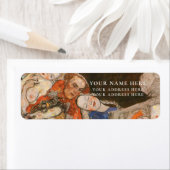 ÉTIQUETTE D'ADRESSE DE RETOUR : GUSTAV KLIMT : LA  (En situation)