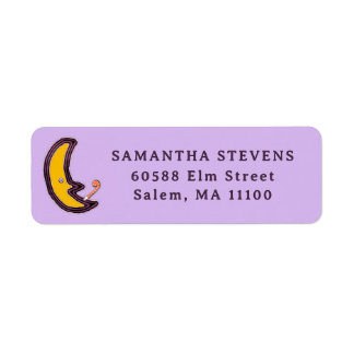 étiquette d'adresse de retour Halloween