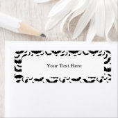 Étiquette d'adresse de retour Halloween (En situation)