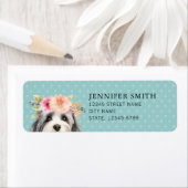 Étiquette d'adresse de retour Havanais (En situation)