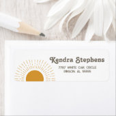 Étiquette d'adresse de retour Here Comes The Son (En situation)