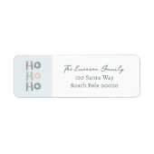 Étiquette d'adresse de retour 'Ho Ho Ho' (Devant)