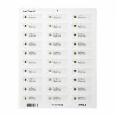 Étiquette d'adresse de retour Honey Business (Feuille entière)
