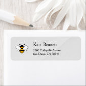 Étiquette d'adresse de retour Honey Business (En situation)