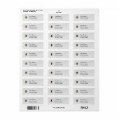 Étiquette d'adresse de retour Honey Business (Feuille entière)