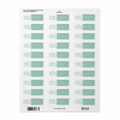 Étiquette d'adresse de retour Joyeux (Feuille entière)