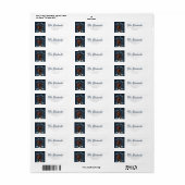 Étiquette d'adresse de retour Krampus (Feuille entière)