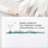 Étiquette d'adresse de retour Lac Montagnard (En situation)