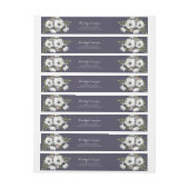 Étiquette d'adresse de retour Lovely Floral Purple (Feuille)