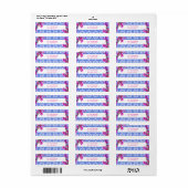 Étiquette d'adresse de retour Mamma Mia (Feuille entière)