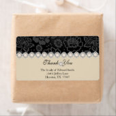 Étiquette d'adresse de retour Merci moderne (En situation)