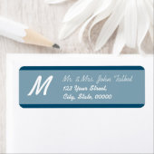 Étiquette d'adresse de retour moderne Choisissez v (En situation)