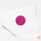 Étiquette d'adresse de retour monogramme "T" - per (Enveloppe)