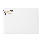 Étiquette d'adresse de retour naturel biologique (Devant)