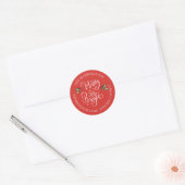Étiquette d'adresse de retour Noël Joyeux Clair (Enveloppe)