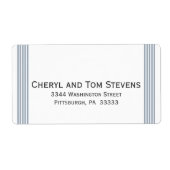 Étiquette d'adresse de retour par bande facile à l (Devant)