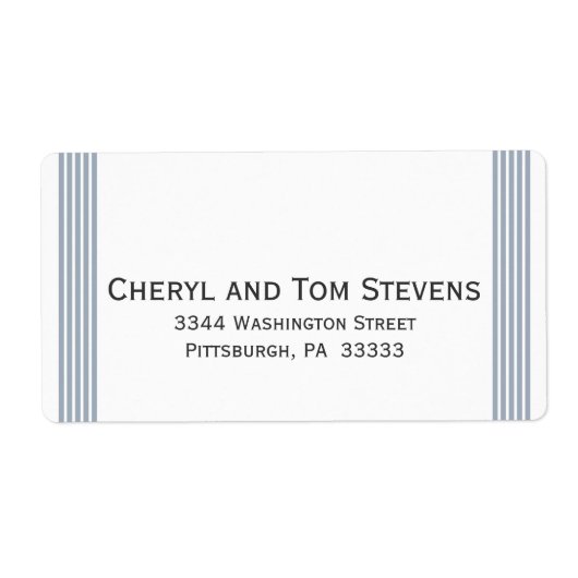 Étiquette d'adresse de retour par bande facile à l (Devant)