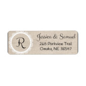 Étiquette d'adresse de retour personnalisée (Devant)