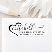 Étiquette d'adresse de retour personnalisée avec c (En situation)