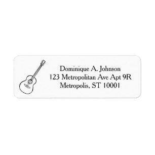 Étiquette d'adresse de retour personnalisée, dessi