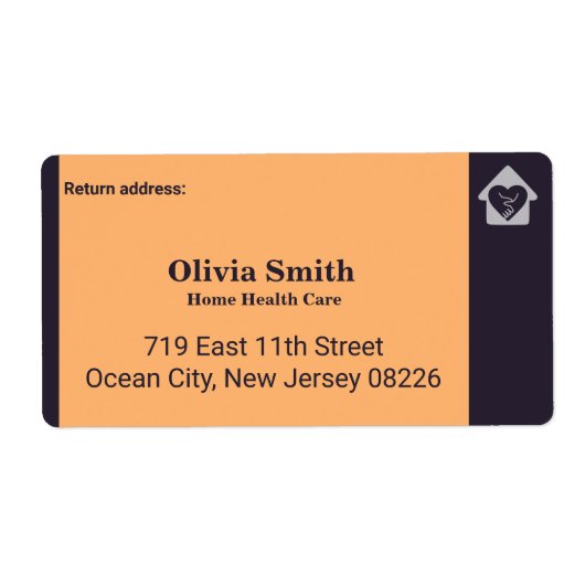 Étiquette d'adresse de retour personnalisée pour s (Devant)