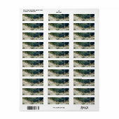 étiquette d'adresse de retour pittoresque Amalfi C (Feuille entière)