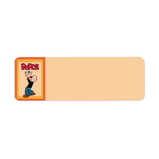 Étiquette d'adresse de retour Popeye (Devant)