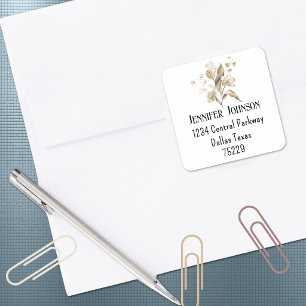 Étiquette d'adresse de retour pour Baby Shower Boh