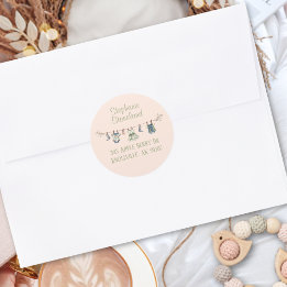 Étiquette d'adresse de retour pour Baby Shower Fil