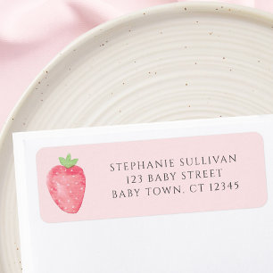 Étiquette d'adresse de retour pour Baby Shower sur
